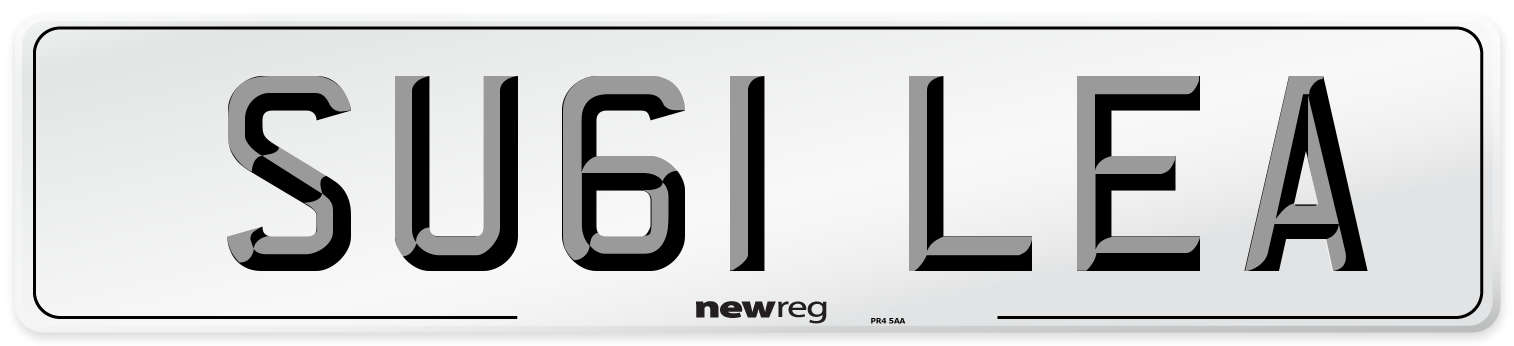 SU61 LEA Number Plate from New Reg